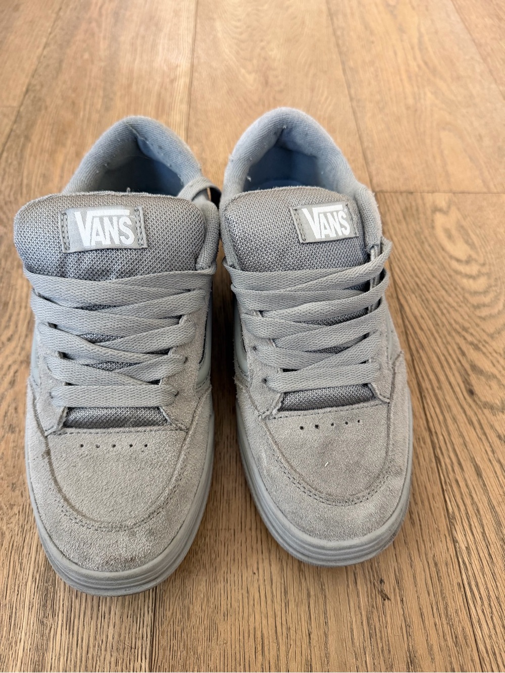 Vans Grey Suede Low-Top Sneakers